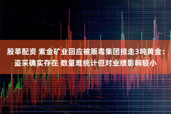 股莘配资 紫金矿业回应被贩毒集团掠走3吨黄金：盗采确实存在 数量难统计但对业绩影响较小